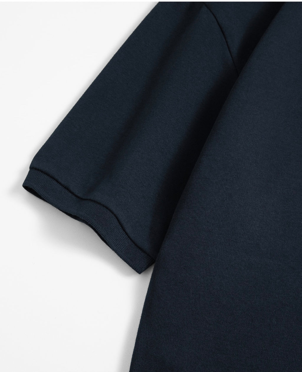 BRENSON Relaxed Double Cotton Collar Short Sleeve T-Shirt