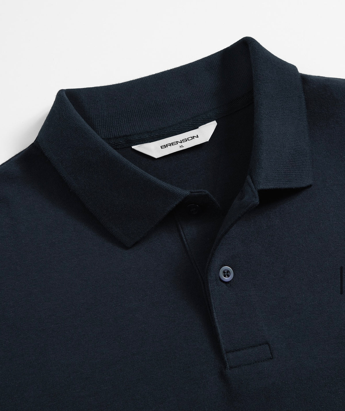 BRENSON Relaxed Double Cotton Collar Short Sleeve T-Shirt