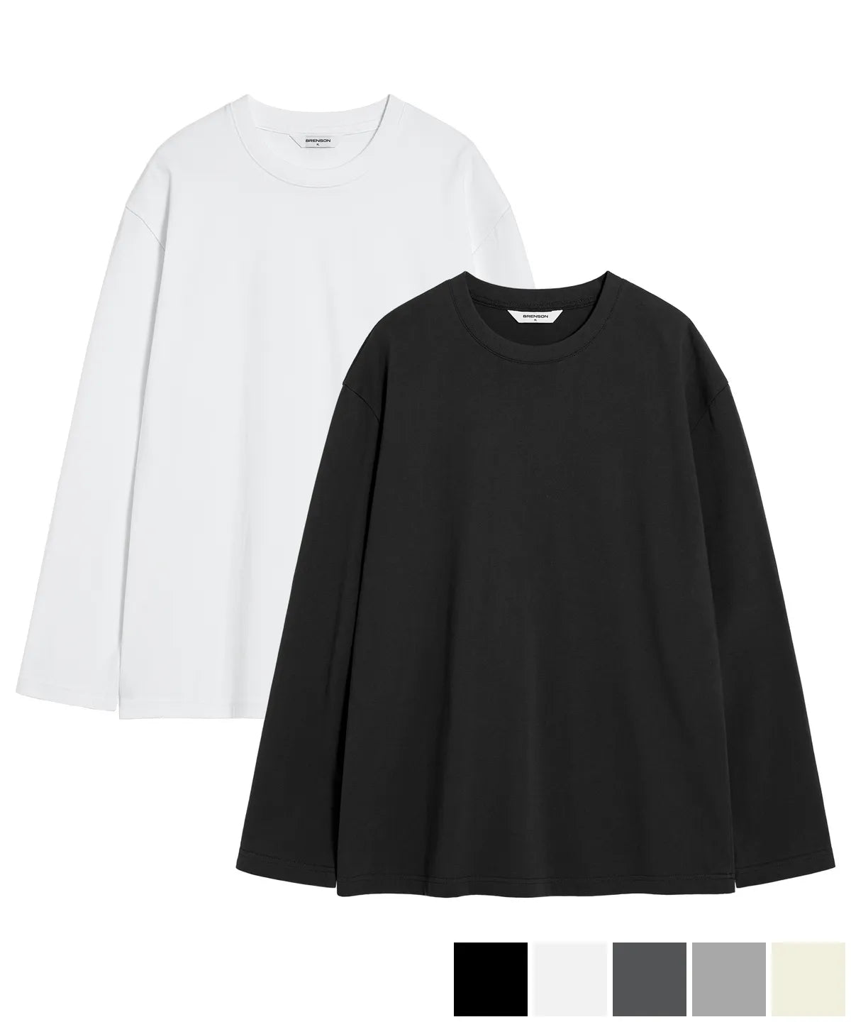 BRENSON Loose Fit Long Sleeve T-Shirt