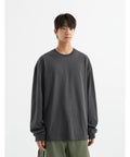 BRENSON Oversized Ribbed Long Sleeve T-Shirt